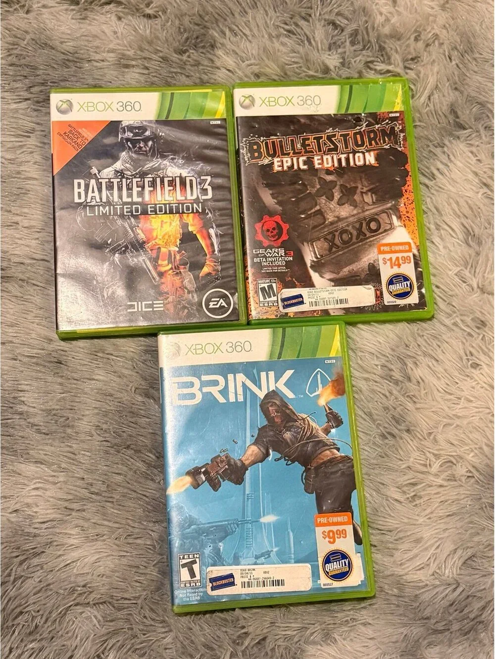 3 XBOX 360 games